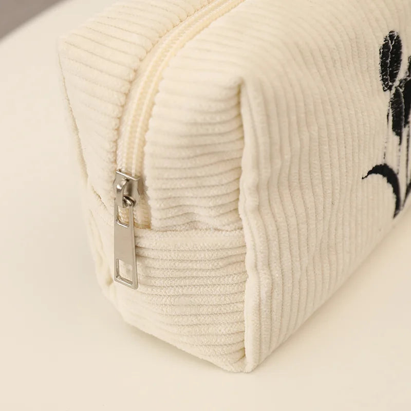 DRESS like US™ Floral Canvas Cosmetic Organizer