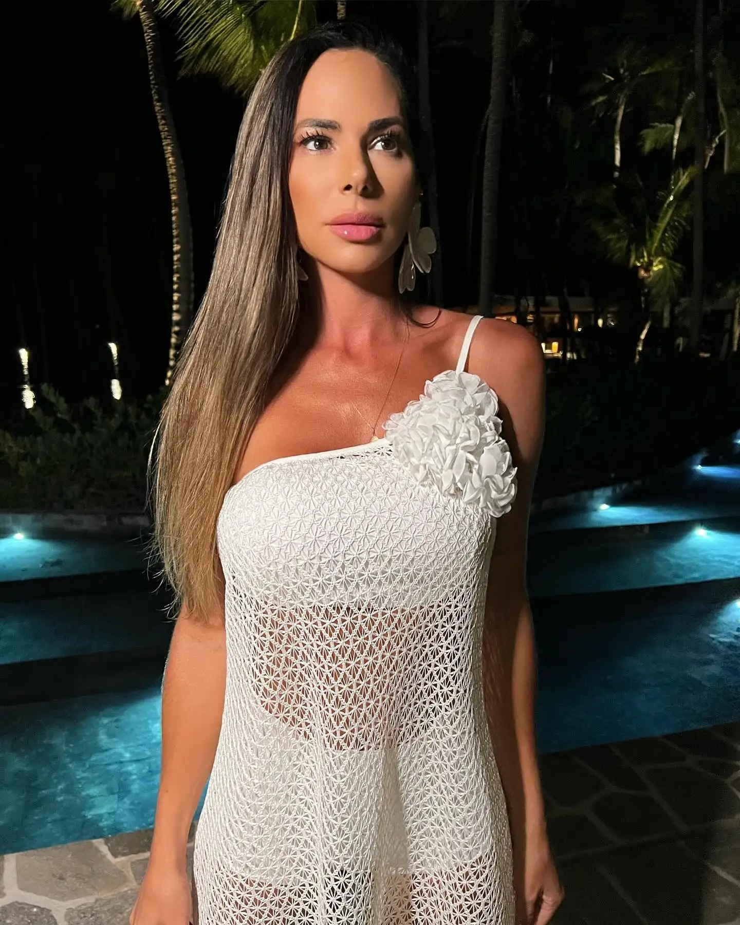 FloraGlam™ One-Shoulder 3D Flower Maxi