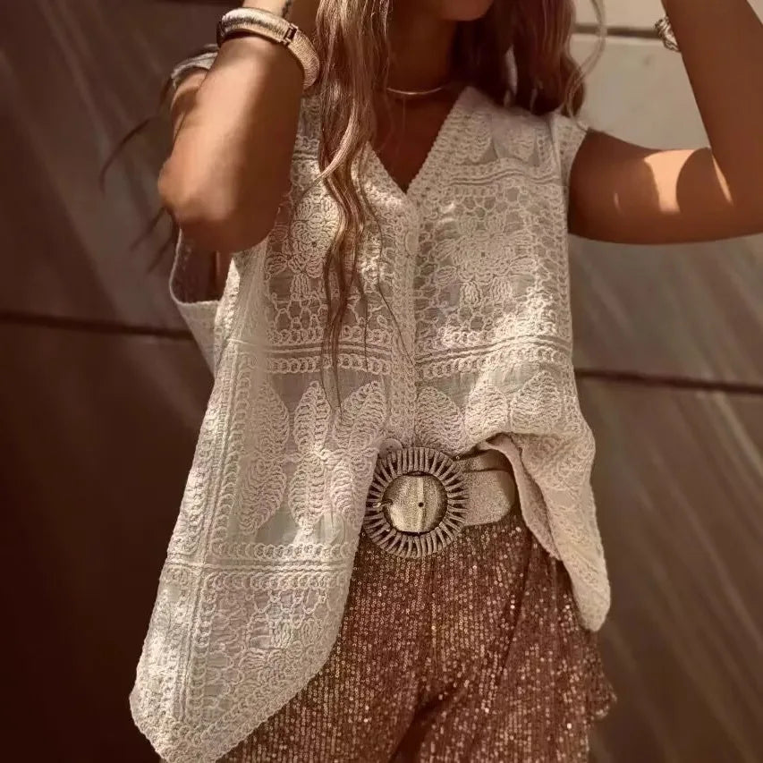 DRESS like US™ LaceHook Summer Knit Vest