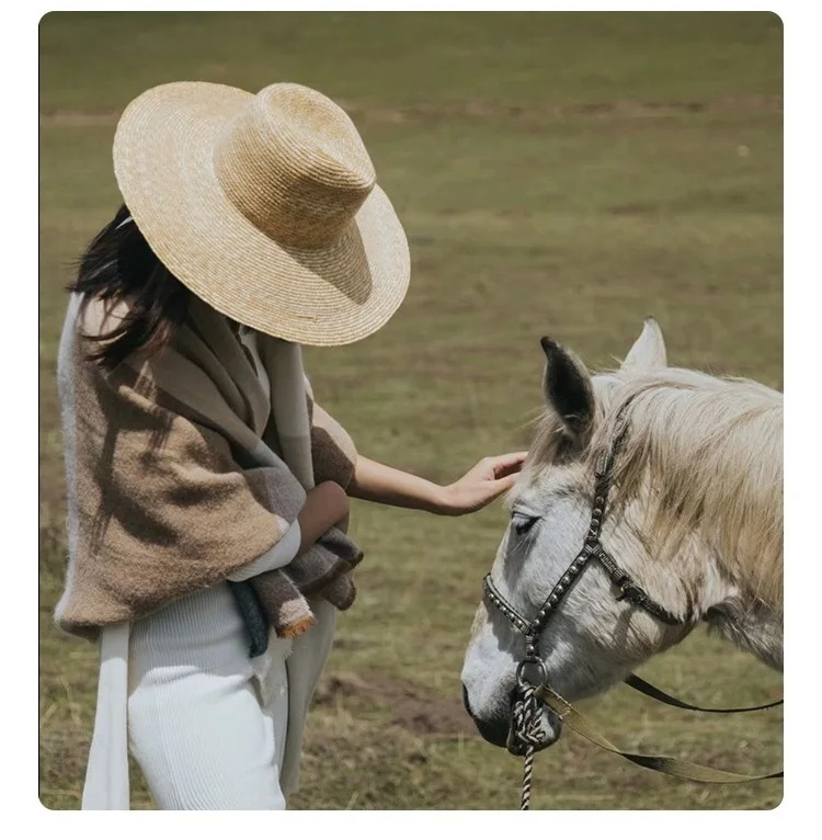 DRESS like US™ Brim Straw Fedora Hat