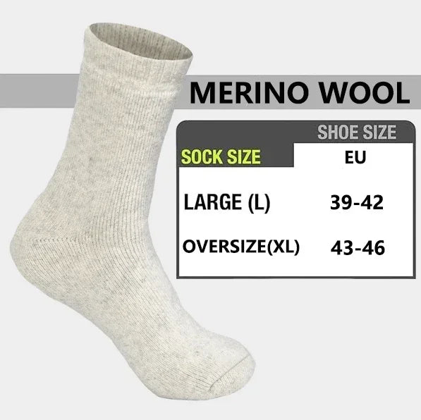 DRESS like US™ Winter Wool Sock Set – 3-Pair Thermal Fleece Crew Socks (Unisex)