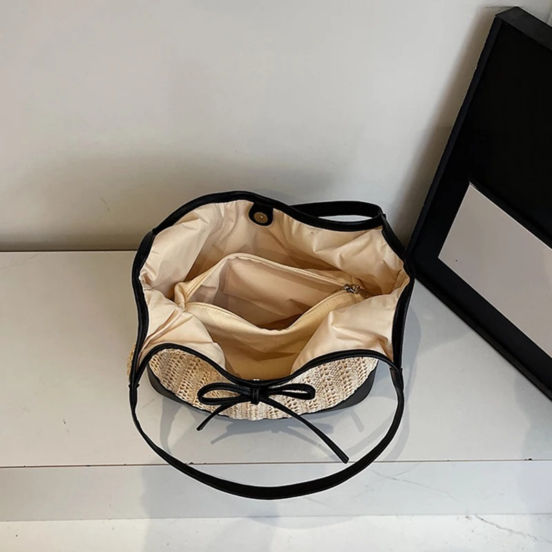 DRESS like US™ Bella Bow Straw Tote