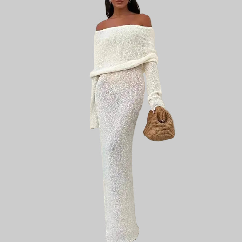 DRESS like US™ French Knit Mid-Calf Dress