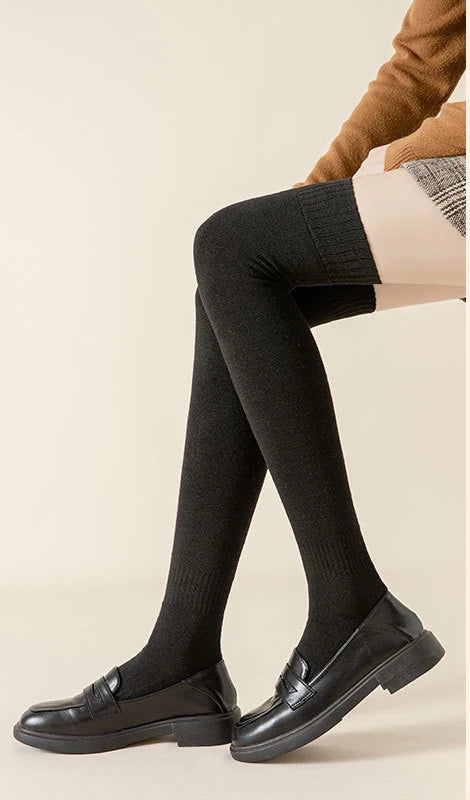 DRESS like US™ SnowKiss Overknee Stockings – Thick Winter Slim Fit Long Socks